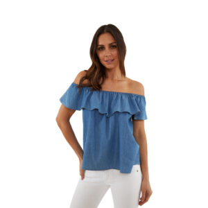 Blusa off shoulder