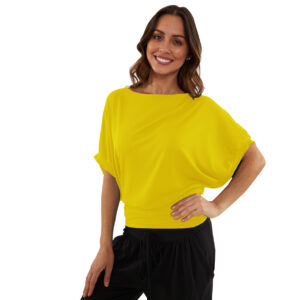 Blusa casual con cuello redondo