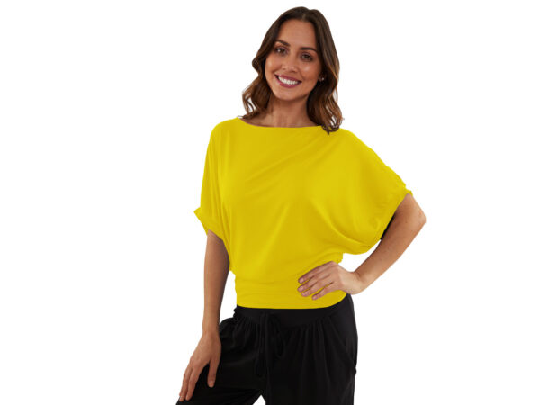 Blusa casual con cuello redondo