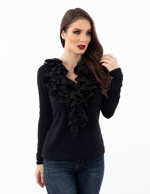 Blusa con escote v