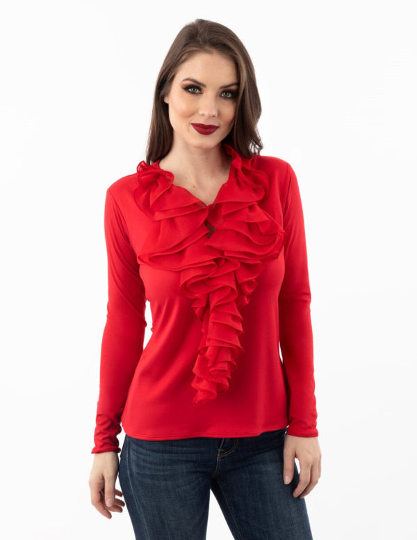 Blusa con escote v