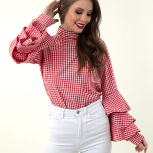 Blusa cuello redondo